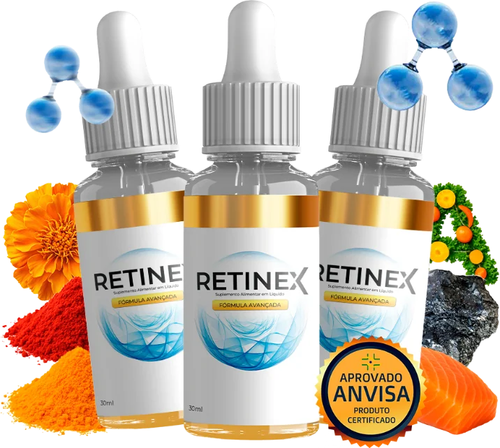 Frascos RETINEX — suplemento alimentar em líquido